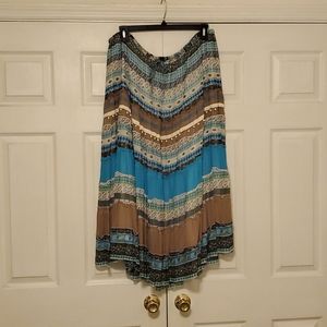 AVENUE BOHEMIAN STYLEMAXI SKIRT WITH JEWEL ACCENTS